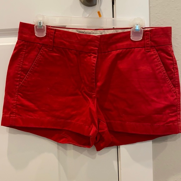 J. Crew Pants - J Crew red chino shorts